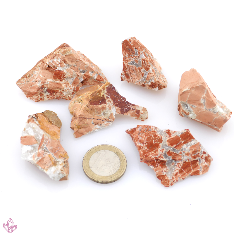 Breccien-Jaspis kleine Stück ca. 100g