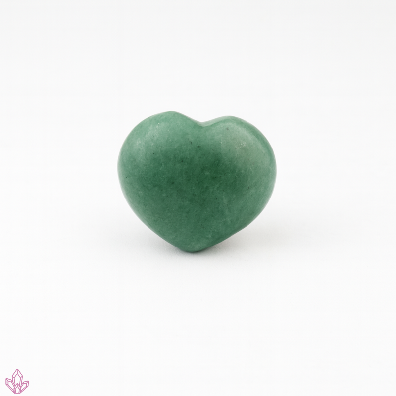 Grüner Aventurin Handschmeichler Herz - poliert (65 g)