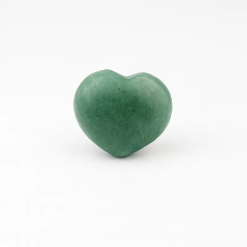 Grüner Aventurin Handschmeichler Herz - poliert (65 g) Grüner Aventurin Handschmeichler Herz - poliert (65 g)