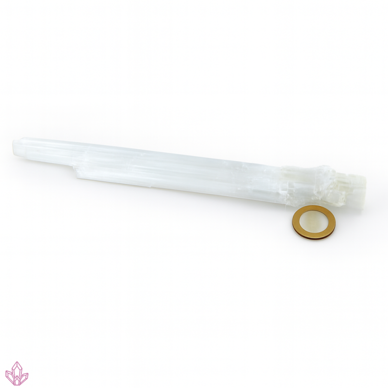 Selenit Rohstein Stab 115 g