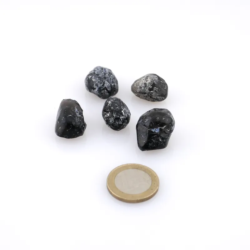 Obsidian Rohstein Konvolut (5 Stücke), Apachen-Tränen, 25 g Obsidian Rohstein Konvolut (5 Stücke), Apachen-Tränen, 25 g