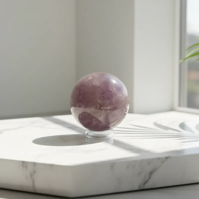 Amethyst Kugel – Ø ca. 35 mm (Helles Lavendelviolett) #3