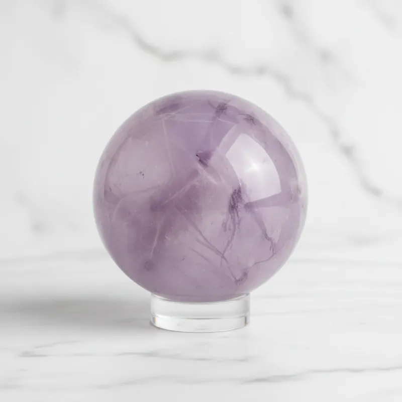 Amethyst Kugel – Ø ca. 35 mm (Helles Lavendelviolett) #477 Amethyst Kugel – Ø ca. 35 mm (Helles Lavendelviolett) #477