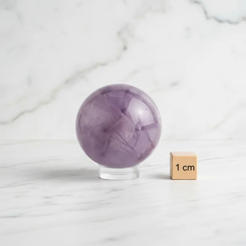 Amethyst Kugel – Ø ca. 35 mm (Helles Lavendelviolett) #477