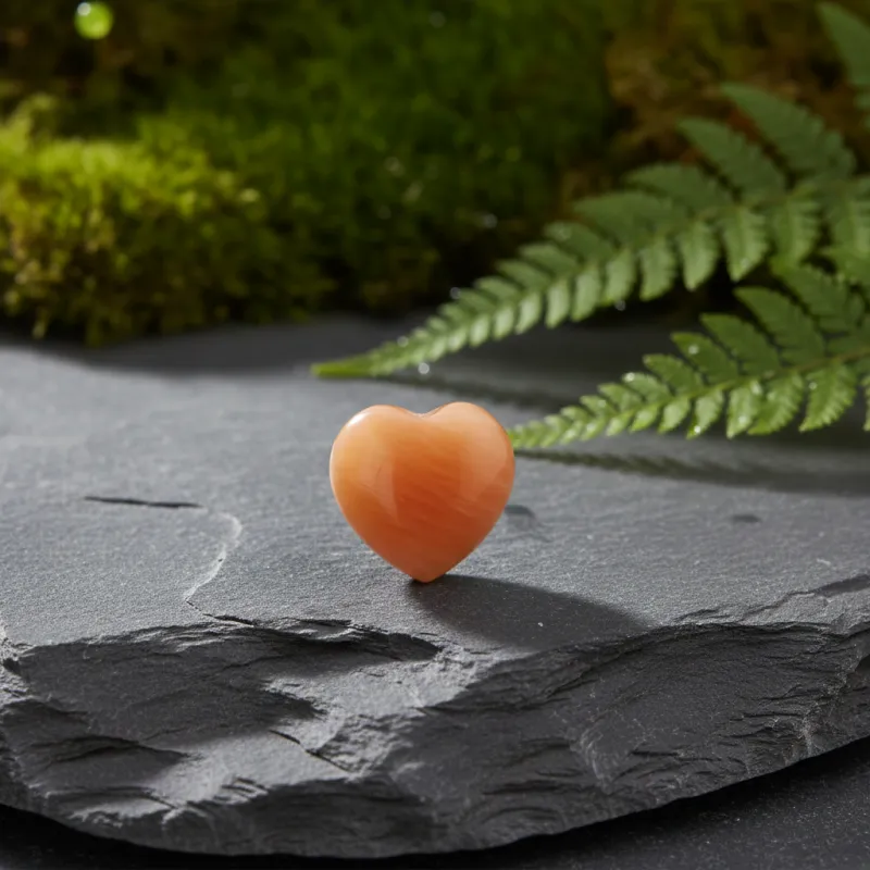 Orangeroter Aventurin Herz – ca. 29 x 30 mm #520