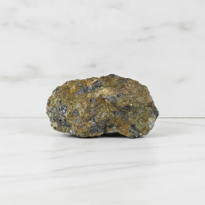 Pyrit mit Sphalerit (Zinkblende) – ca. 85x60 mm #427 Pyrit mit Sphalerit (Zinkblende) – ca. 85x60 mm #427
