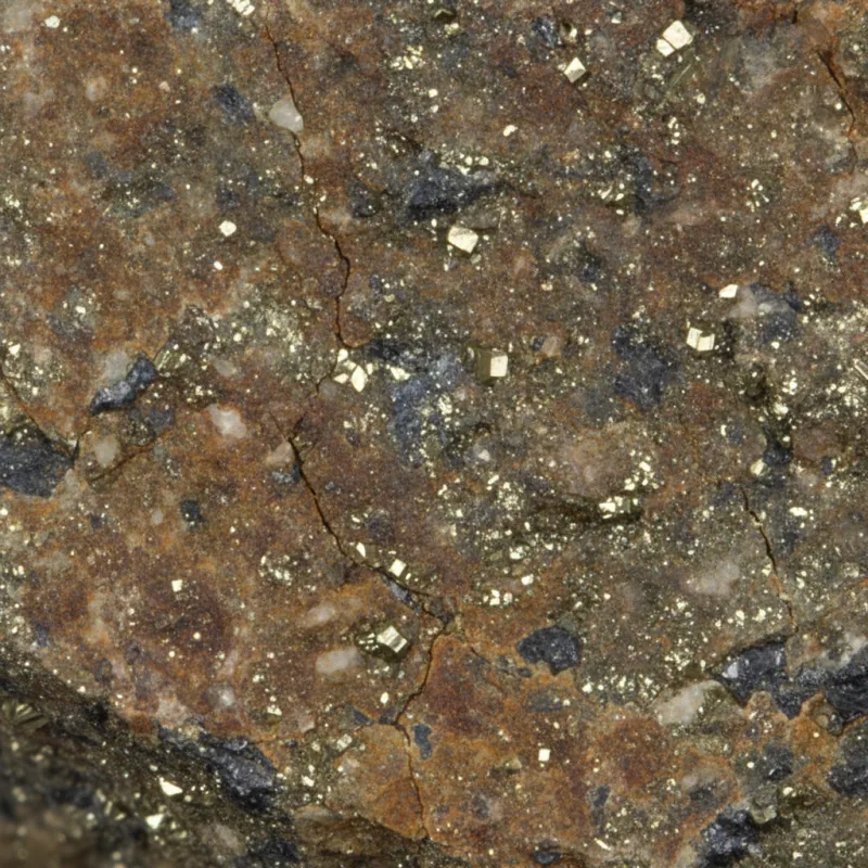 Pyrit mit Sphalerit (Zinkblende) – ca. 85x60 mm #427