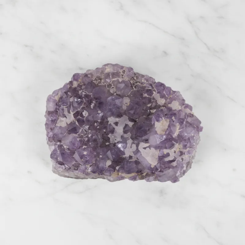 Amethyst-Stufe mit Calcit aus Brasilien, violett, 535 g #331 Amethyst-Stufe mit Calcit aus Brasilien, violett, 535 g #331