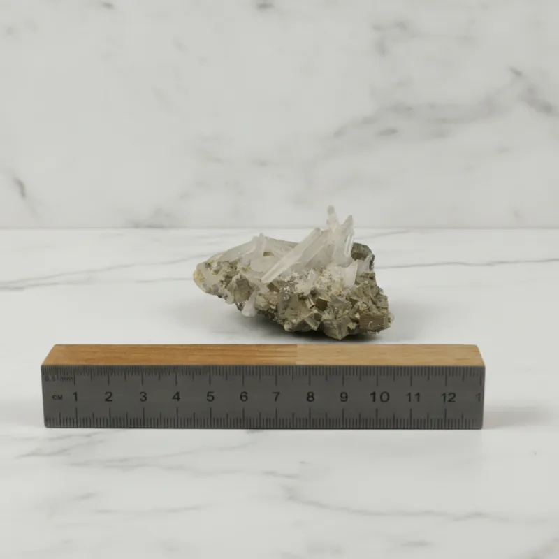 Bergkristall mit Pyrit Stufe – ca. 70x55 mm #544