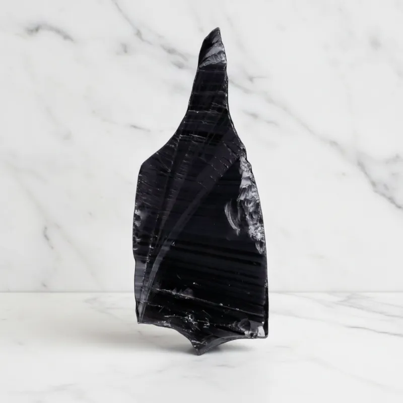 Obsidian Silberobsidian – ca. 150 x 70 mm #514 Obsidian Silberobsidian – ca. 150 x 70 mm #514