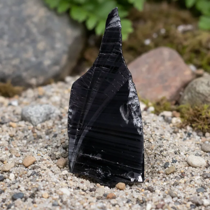 Obsidian Silberobsidian – ca. 150 x 70 mm #514