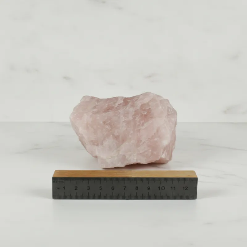 Rosenquarz Rohstein – ca. 100x35 mm #512