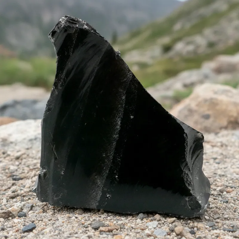 Schwarzer Obsidian ca. 340 g #507