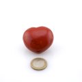 Roter Jaspis Handschmeichler Herz - poliert (64 g)