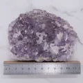 Amethyst-Stufe mit Calcit aus Brasilien, violett, 535 g #331
