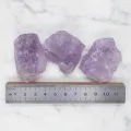Amethyst-Rohsteine Brasilien, 3 Einzelstücke, ca. 135 g #564