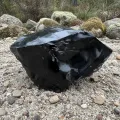 Schwarzer Obsidian ca. 865 g #557