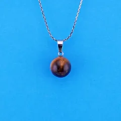 Tigerauge Anhänger Kugel
