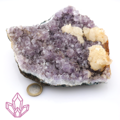 Amethyst mit Calcit ca. 1150 g