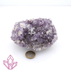 Amethyst mit Calcit ca. 530 g