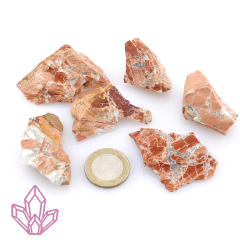 Breccien-Jaspis kleine Stück ca. 100g