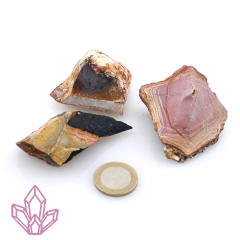 Regenbogen-Jaspis Konvolut 3 Stück