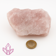 Rosenquarz Rohstein Namibia ca. 415 g