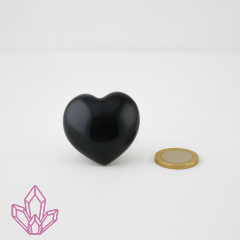 Obsidian Handschmeichler Herz - poliert (14 g)