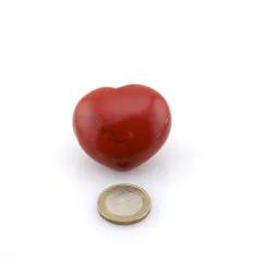 Roter Jaspis Handschmeichler Herz - poliert (64 g)