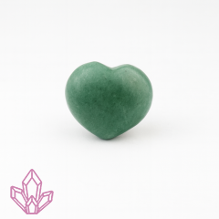 Grüner Aventurin Handschmeichler Herz - poliert (65 g)