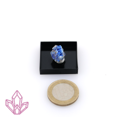 Natürliche Azurit-Stufe in MM-Dose, 3 g