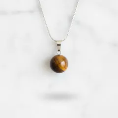 Tigerauge Anhänger Kugel – Ø ca. 16 mm #328